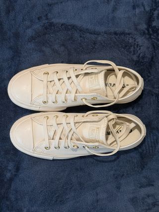 Converse All Star Lift Platform Egret Como Nuevas