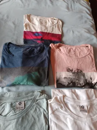 Lote 5 Camisetas Jack Jones,verano, Hombre