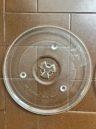 Plato de microondas de vidrio