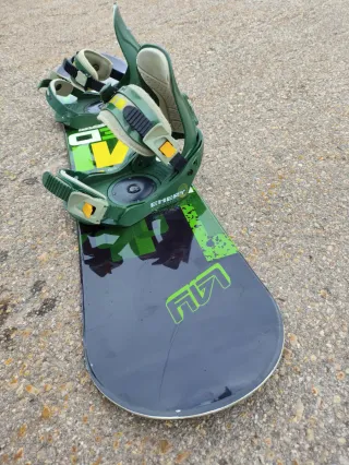 Tabla Snowboard infantil 110cm con Fijaciones