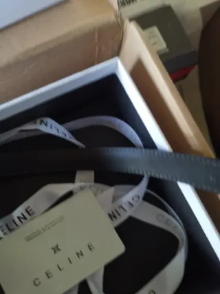 Cinturone Celine Donna 75cm Nero/Oro