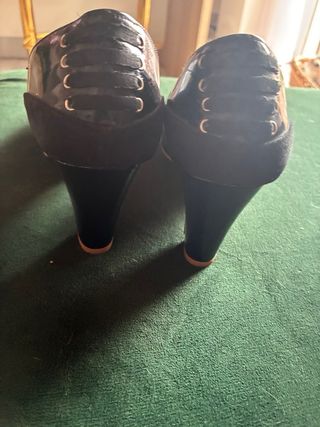 Scarpe con tacco New Vogue nere peep toe