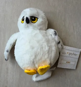 Peluche Civetta Harry Potter Hedwig con cartellini