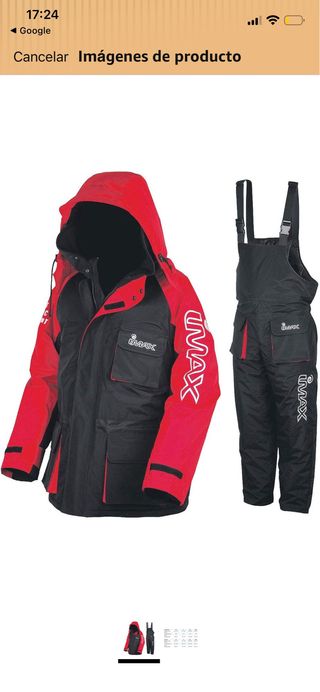 Traje de pesca IMAX rojo y negro