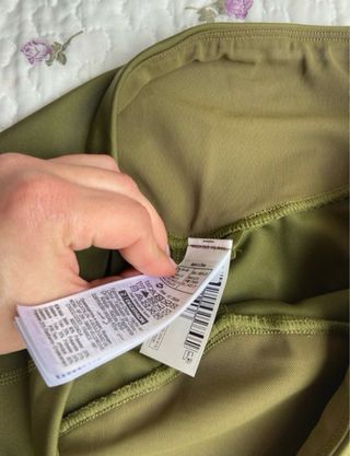 Leggings verdes con paneles