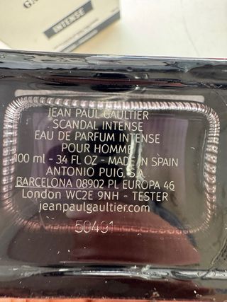 Scandal Intense de jean paul gaultier 100ml