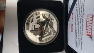 Moneda Plata Marvel Ant-Man & Wasp 100g
