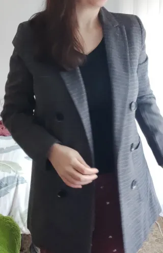 Chaqueta blazer KAB gris talla M