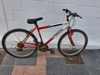 Bicicleta de montaña roja
