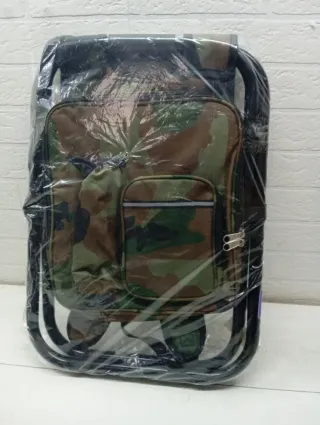 Taburete plegable camping camuflaje