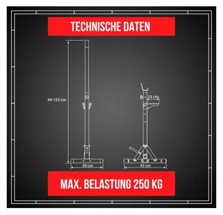 ◆PRECINTADO◆  Soporte para barra de pesas