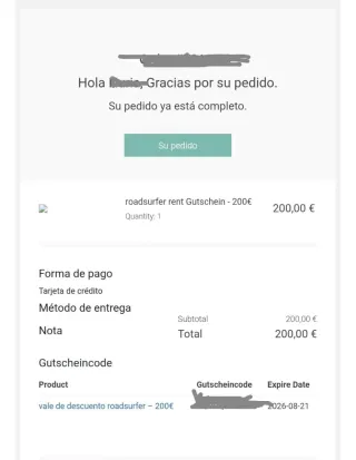 Vale Descuento Alquiler Camper Roadsurfer