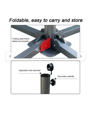 Base Plegable Sombrilla/Árbol Navidad