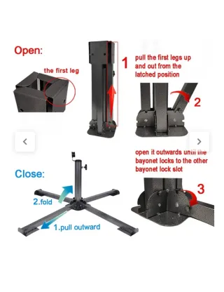 Base Plegable Sombrilla/Árbol Navidad