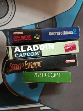 Cajas Videojuegos SNES y Game Boy