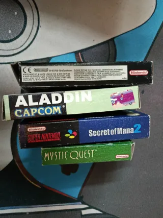 Cajas Videojuegos SNES y Game Boy