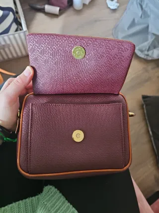 Bolso bandolera SalvadorBachiller granate y marrón