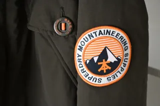 Abrigo Superdry L MTN Marrón Naranja