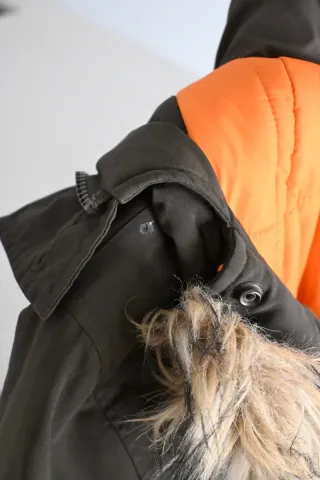 Abrigo Superdry L MTN Marrón Naranja