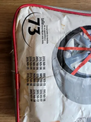 Cadenas textiles para nieve talla 73.