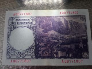 25 Pesetas 1946 Serie A
