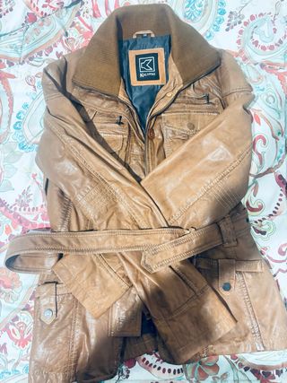 Chaqueta de piel KALYPSO mujer marrón