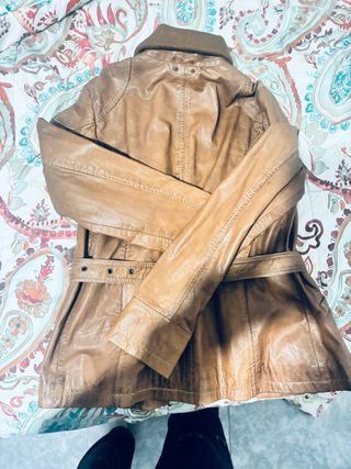 Chaqueta de piel KALYPSO mujer marrón