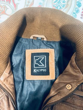 Chaqueta de piel KALYPSO mujer marrón