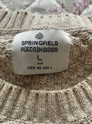 Jersey Springfield Hombre Talla M Beige