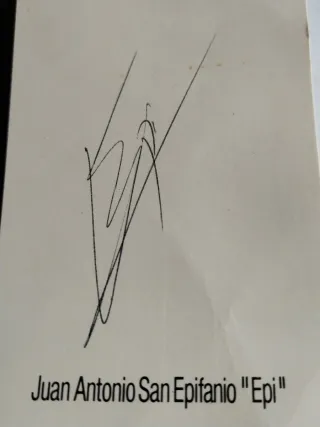 Postal Nocilla Autógrafo Epi Baloncesto