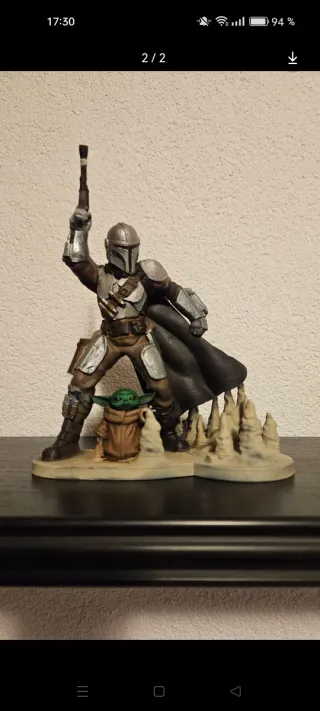 Figura Mandalorian y Grogu