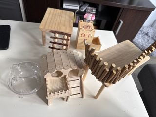Pack accesorios madera jaula hámster