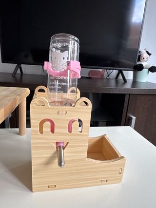 Pack accesorios madera jaula hámster