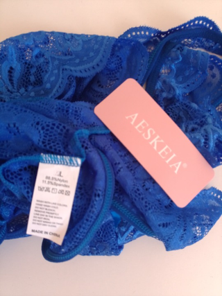 Body de encaje azul Talla L