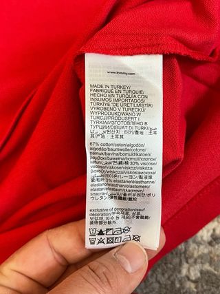 Polo Tommy Hilfiger Rosso Taglia M