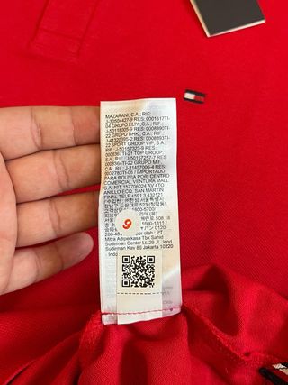 Polo Tommy Hilfiger Rosso Taglia M