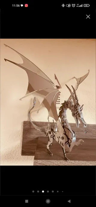 Figura Dragón Acero Inoxidable