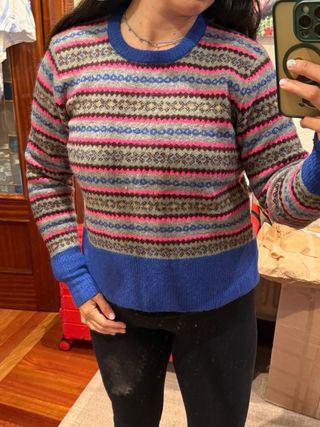 Jersey Zara estampado multicolor