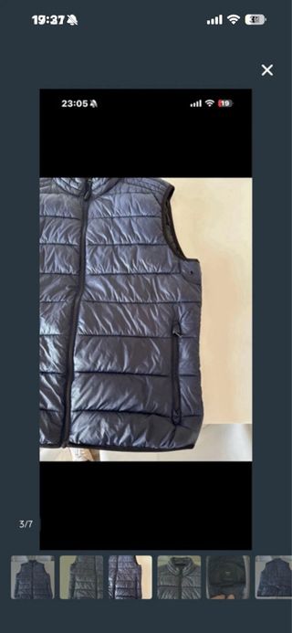 Chaleco acolchado Mango azul hombre