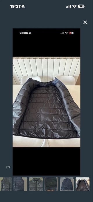 Chaleco acolchado Mango azul hombre