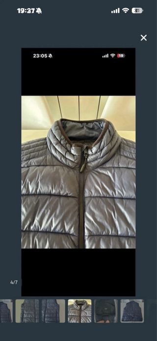 Chaleco acolchado Mango azul hombre