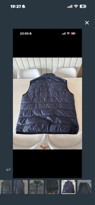 Chaleco acolchado Mango azul hombre