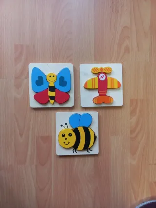 Puzzles Lidl Bebé Mariposa Avión Abeja