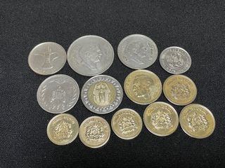 Lote 13 monedas Árabes distintos países