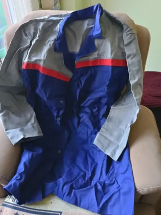 Mono de trabajo Barry azul y rojo