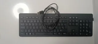 Teclado HP USB Delgado Negro