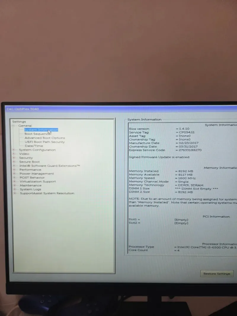 PC Dell OptiPlex 3040 i5 afbeelding 2