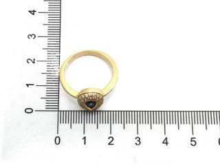 sortija oro 18k con piedra con diamante