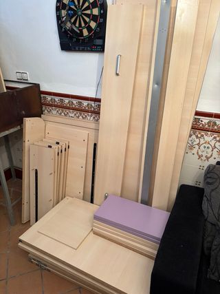 Muebles de madera desmontados diferentes medidas: