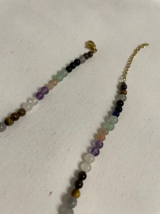 Collane con perline di cristallo multicolore